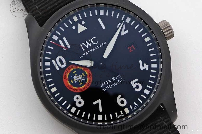 MIROTIME 0717 Mark XVIII ‘TOPGUN SFTI’ Ceramic M+F Best Edition Black Dial on Black Nylon Strap A MultiPurpose 7047